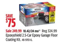 Canadian Tire Rust-Oleum Epoxyshield 2.5-Car Epoxy Garage Floor Coating Kit offer