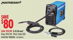 Canadian Tire Mastercraft Flux Core 125i Inverter Welder offer