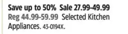 Canadian Tire MASTER Chef Selected Kitchen Appliances offer