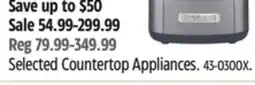 Canadian Tire Selected Countertop Appliances offer