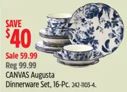 Canadian Tire CANVAS Augusta Dinnerware Set offer