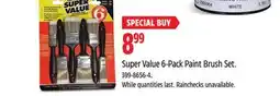 Canadian Tire Super Value 6-Pack Paint Brush Set offer