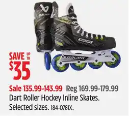 Canadian Tire Bauer Dart Roller Hockey Inline Skates offer