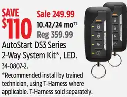 Canadian Tire AutoStart DS3 Series 2-Way System Kit offer