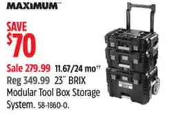Canadian Tire Maximum 23˝ BRIX Modular Tool Box Storage System offer