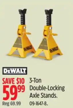 Canadian Tire Dewalt 3-Ton Double-Locking Axle Stands offer