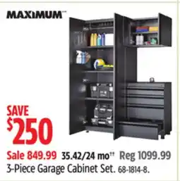 Canadian Tire MAXIMUM 3-Piece Garage Cabinet Set offer