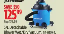 Canadian Tire Mastervac 37L Detachable Blower Wet/Dry Vacuum offer