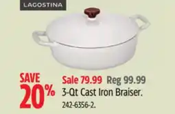 Canadian Tire 3-Qt Cast Iron Braiser offer