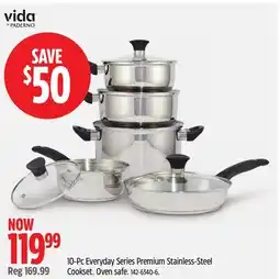 Canadian Tire 10-Pc Everyday Series Premium Stainless-Steel Cookset offer