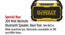 Canadian Tire 20V MAX Worksite Bluetooth Speaker, Bare Tool offer