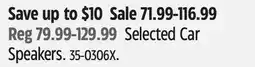 Canadian Tire Kicker Selected Car Speakers offer