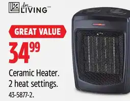 Canadian Tire Ceramic Heater offer