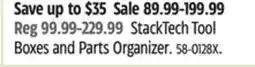 Canadian Tire ToughBuilt StackTech Tool Boxes and Parts Organizer offer