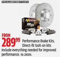 Canadian Tire PowerStop Performance Brake Kits offer