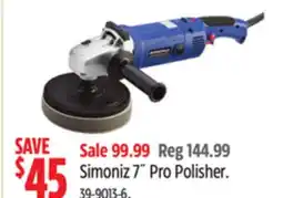 Canadian Tire Simoniz 7˝ Pro Polisher offer