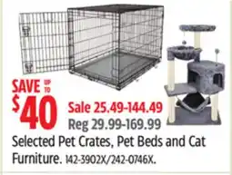 Canadian Tire Petco Selected Pet Crates, Pet Beds and Cat Furniture offer