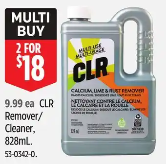 Canadian Tire CLR Remover/ Cleaner offer