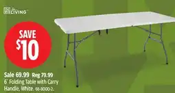 Canadian Tire 6´ Folding Table with Carry Handle offer