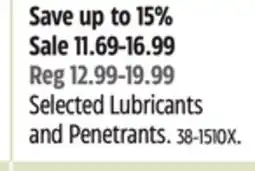 Canadian Tire Blaster Selected Lubricants and Penetrants offer