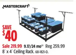 Canadian Tire Mastercraft 8´ x 4´ Ceiling Rack offer