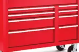 Canadian Tire 47˝ 9-Drawer Tool Cabinet with Built-In Power Bar and USB, Solid Wood Top offer