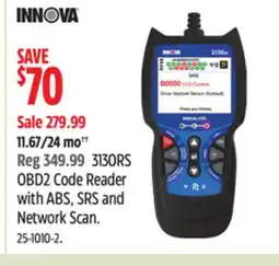 Canadian Tire Code Reader with ABS, SRS and Network Scan offer