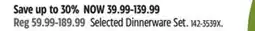 Canadian Tire Selected Dinnerware Set offer