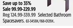 Canadian Tire Selected Bathroom Spacesavers offer