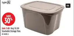 Canadian Tire Type-a Stackable Storage Tote offer