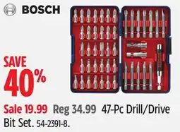 Canadian Tire Bosch 47-Pc Drill/Drive Bit Set offer
