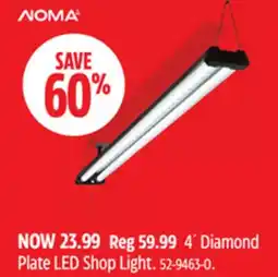 Canadian Tire 4´ Diamond Plate LED Shop Light offer