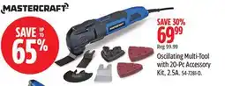 Canadian Tire Mastercraft Oscillating Multi-Tool with 20-Pc Accessory Kit offer