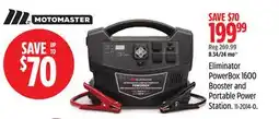 Canadian Tire Motomaster Eliminator PowerBox 1600 Booster and Portable Power Station offer