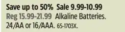 Canadian Tire Noma Alkaline Batteries offer