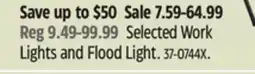 Canadian Tire MotoMaster Selected Work Lights and Flood Light offer