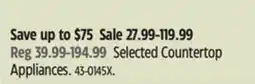Canadian Tire Black & Decker Selected Countertop Appliances offer