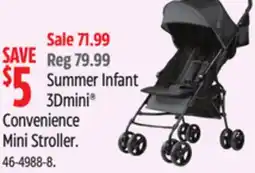 Canadian Tire Summer Infant 3Dmini Convenience Mini Stroller offer