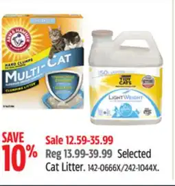 Canadian Tire Selected Cat Litter offer