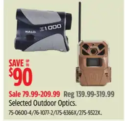 Canadian Tire Selected Outdoor Optics offer