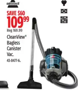 Canadian Tire CleanView Bagless Canister Vac offer