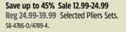 Canadian Tire Selected Pliers Sets offer