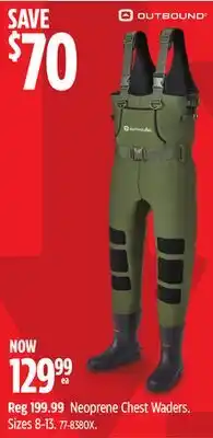 Canadian Tire Outbound Neoprene Chest Waders offer