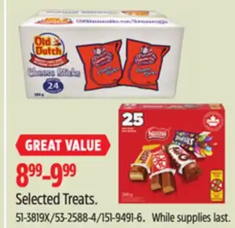 Canadian Tire Selected Treats offer