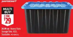 Canadian Tire Mastercraft Heavy-Duty Storage Tote, 102L offer
