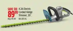 Canadian Tire Yardworks 4.2A Electric Corded Hedge Trimmer offer