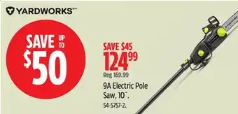 Canadian Tire Yardworks 9A Electric Pole Saw offer