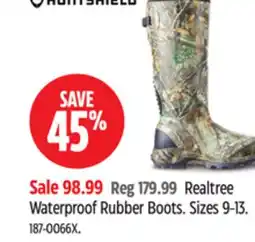 Canadian Tire Huntshield Realtree Waterproof Rubber Boots offer