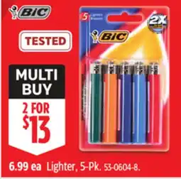 Canadian Tire BIC Lighter offer