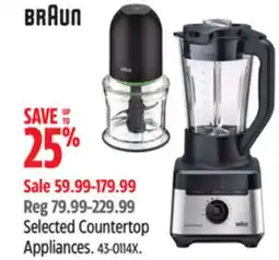 Canadian Tire Braun Selected Countertop Appliances offer